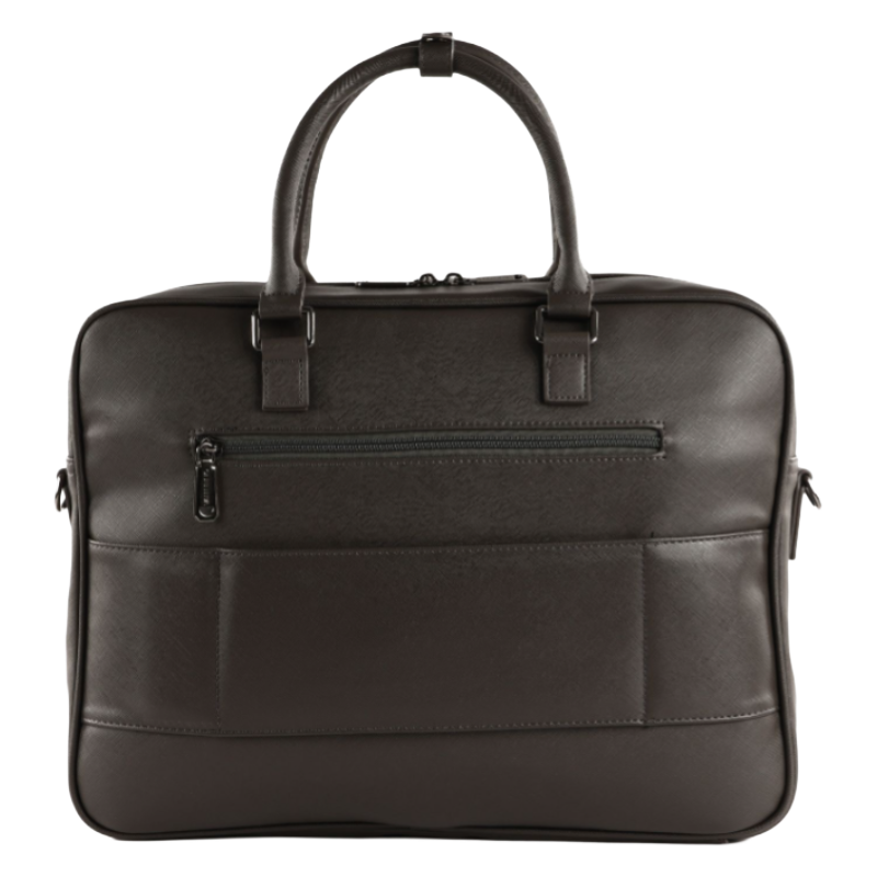 Mario Valentino Men's Office Briefcase/Laptop 13 inch Bag Black