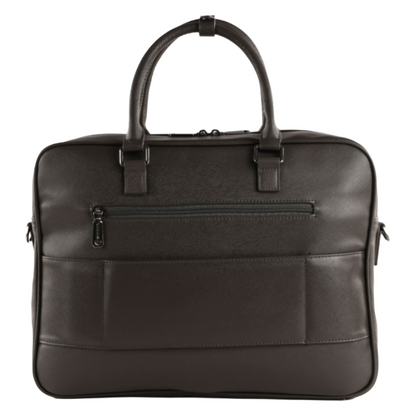 Mario Valentino Men's Office Briefcase/Laptop 13 inch Bag Black