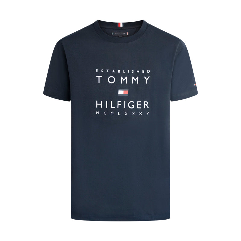 Tommy Hilfiger Established Stacked T-Shirt Desert Sky Extra Large