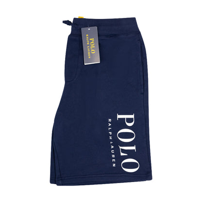 Ralph Lauren Polo Logo Spa Terry Boys Shorts Navy