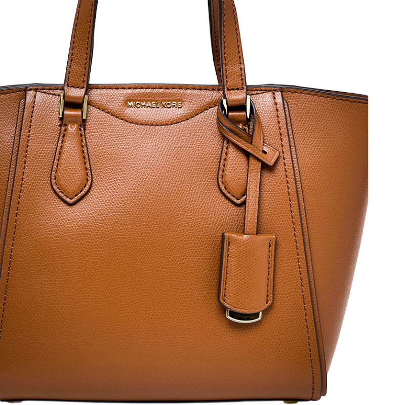 Michael Kors Taryn Leather Small Crossbody Tote Bag Brown