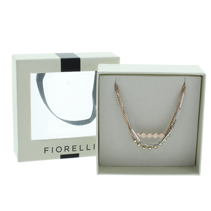 Fiorelli Rose Gold Silver Gold Triple Bracelet