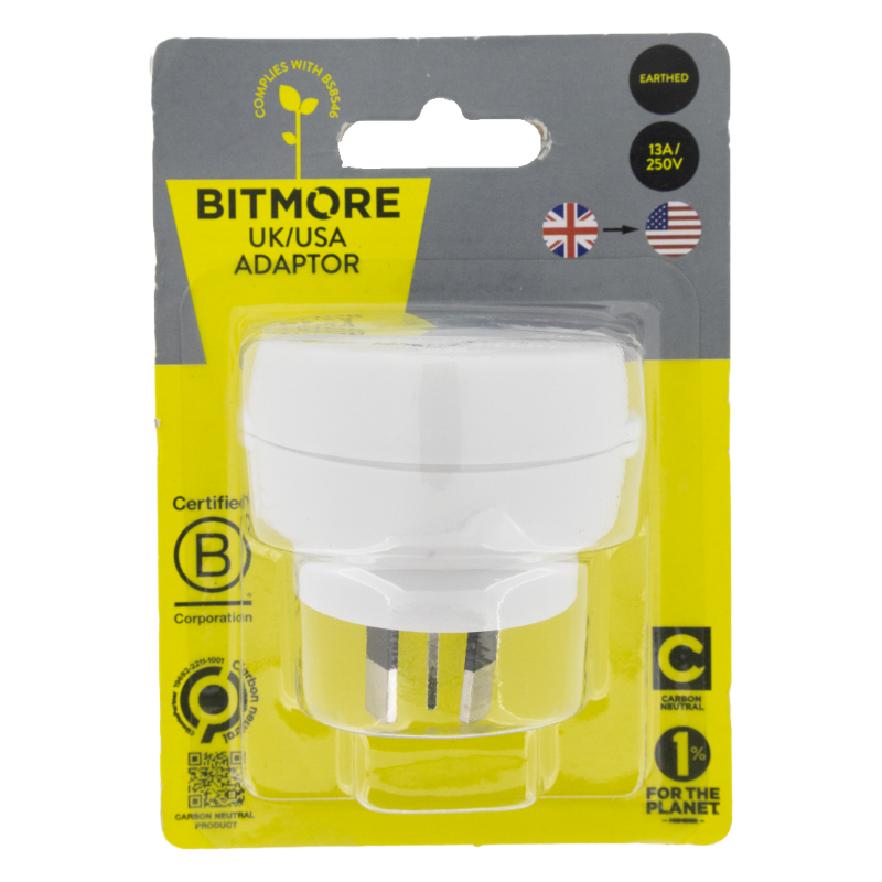 Bitmore UK/USA Plug Adaptor