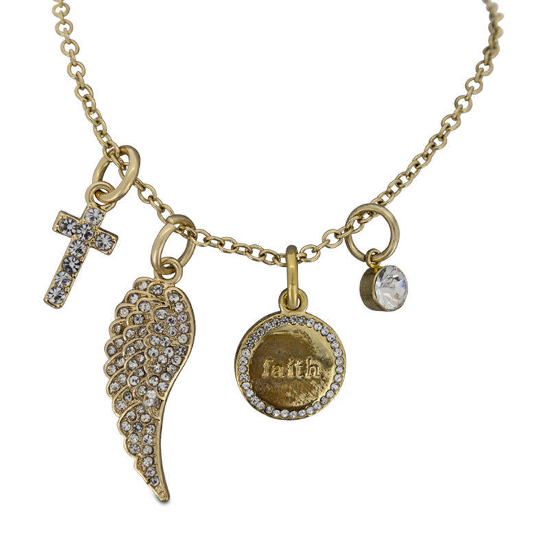 Lovita Gold Plated Necklace Have Faith