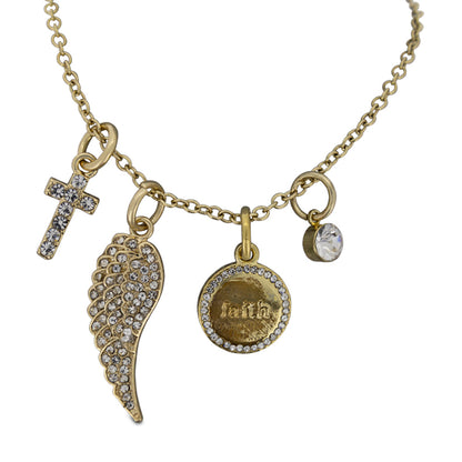 Lovita Gold Plated Necklace Have Faith