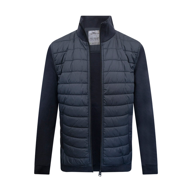 Fynch-Hatton Textilien Mens Navy Blue Jacket 100% Cotton