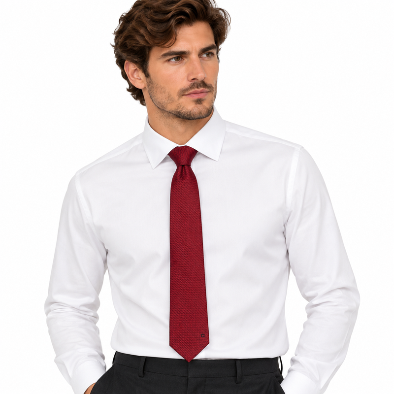 Salvatore Ferragamo Silk Tie Red