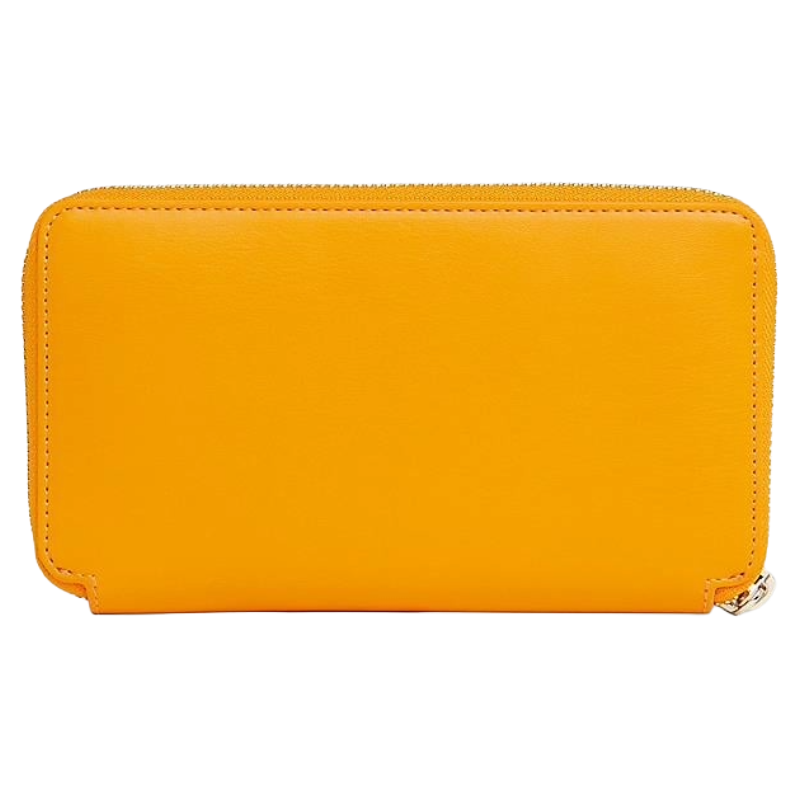 Tommy Hilfiger Iconic Leather Large ZA Purse Orange Women's