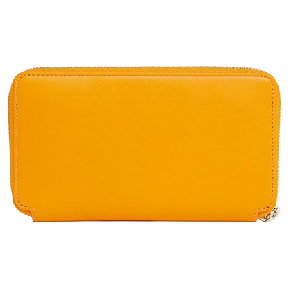 Tommy Hilfiger Iconic Leather Large ZA Purse Orange Women's