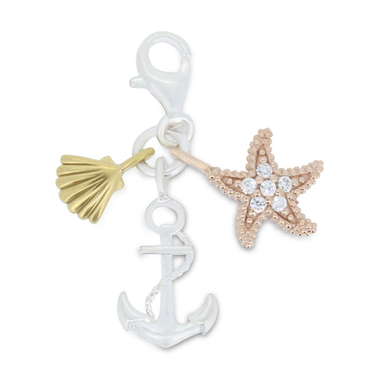 Thomas Sabo Charm Pendant Summer Beach Anchor Starfish & Seashell