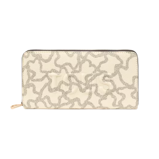 Tous Kaos Icon Print Large Purse Beige