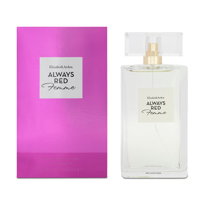 Elizabeth Arden Always Red Femme 100ml Eau De Toilette (Blemished Box)