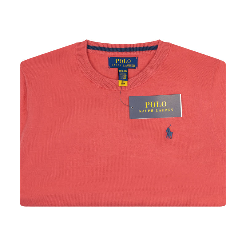 Ralph Lauren Polo Cotton Crewneck Jumper Red