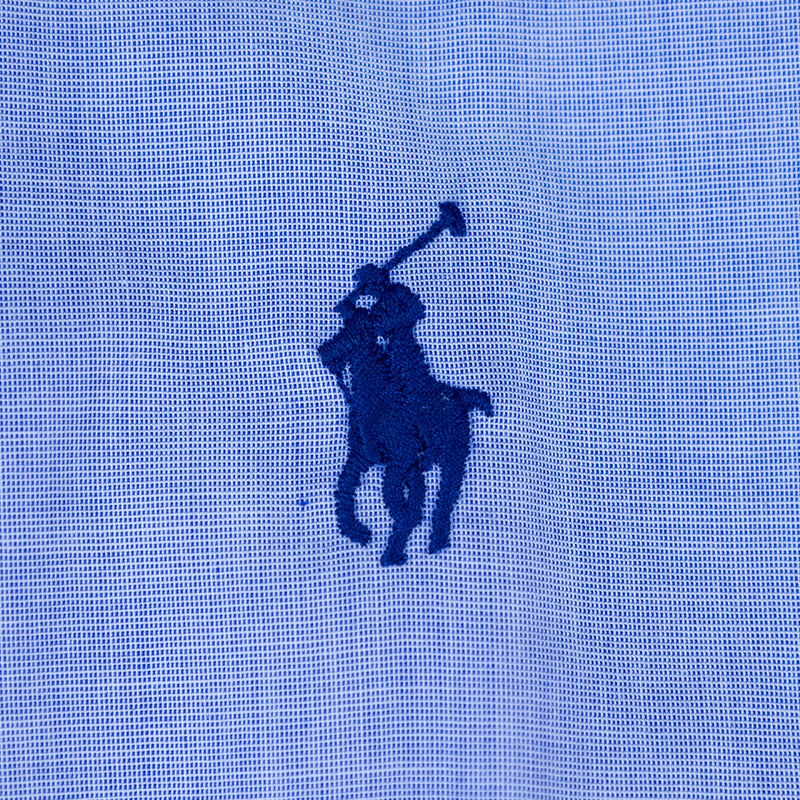 Ralph Lauren Polo Slim Fit Poplin Shirt Blue & White