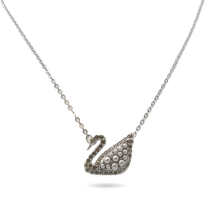 Swarovski Iconic Swan Crystal Silver Necklace 5450946