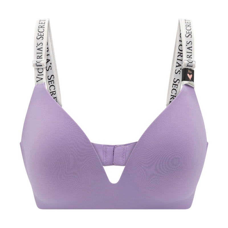 Victoria's Secret Crush Purple Non Wired Logo T-Shirt Bra - 36B