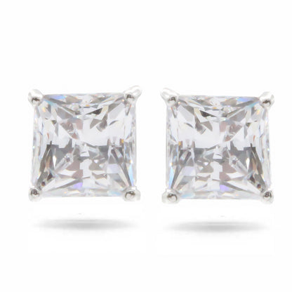 Swarovski Attract Square Crystal Silver Earrings 5430365