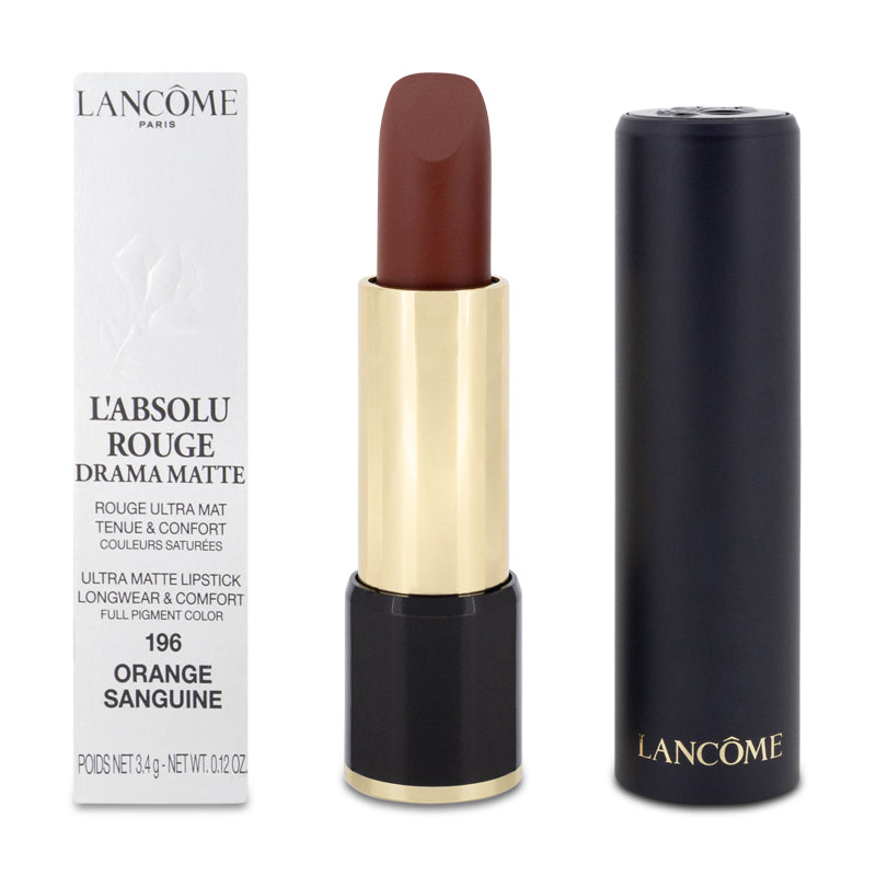 Lancome L'Absolu Rouge Drama Matte Lipstick 196 Orange Sanguine