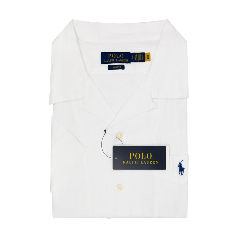 Ralph Lauren Polo Linen Pocket Shirt White