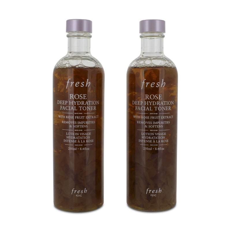 Fresh Rose Deep Hydration Facial Toner Duo 2 x 250ml (Clearance)