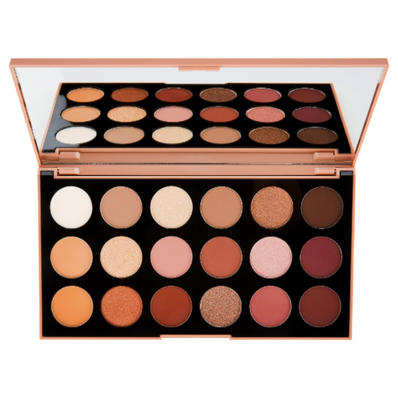 Morphe 18R Runway Ready Artistry Palette open showing shades