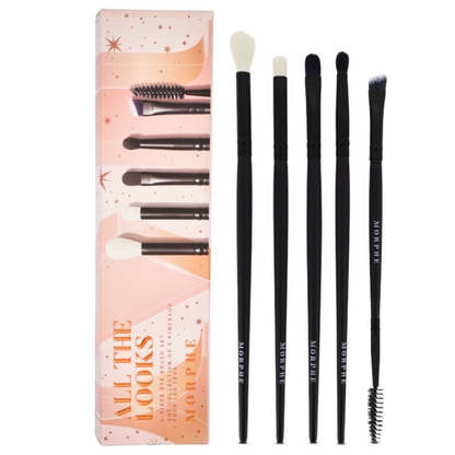 Morphe All The Looks 5 Piece Eye Brush Set with packaging