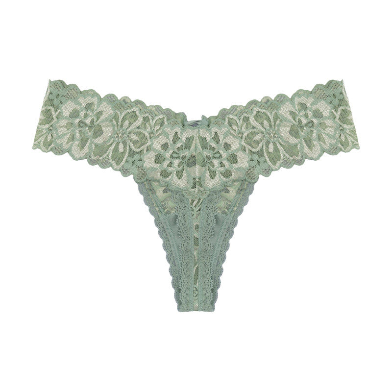 Victoria's Secret Very Sexy Lace Thong - Green - Small