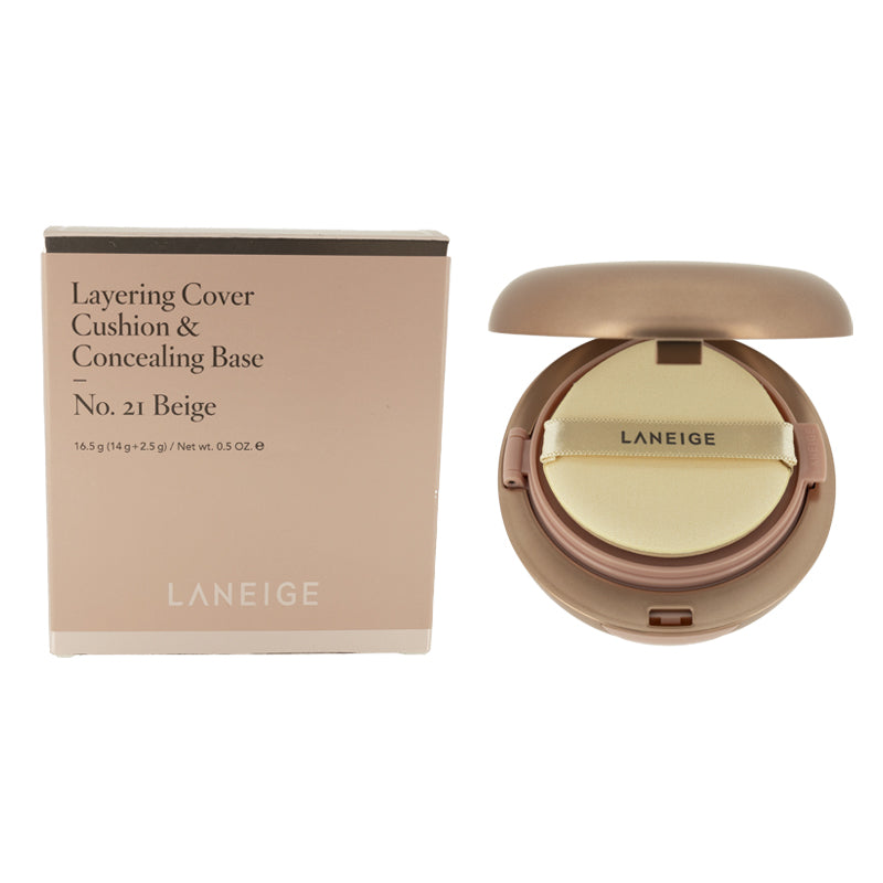 Laneige Layering Cover Cushion & Concealing Base No. 21 Beige