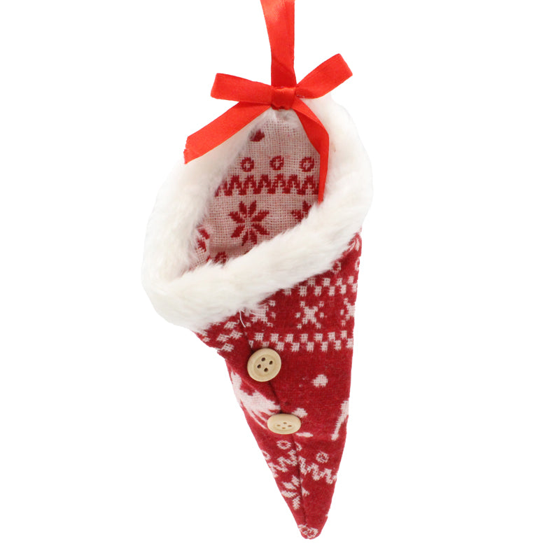 Red Nordic Hat Christmas Tree Decoration 