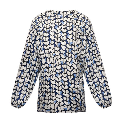 Fynch-Hatton Women's Blouse Navy Multi Colour