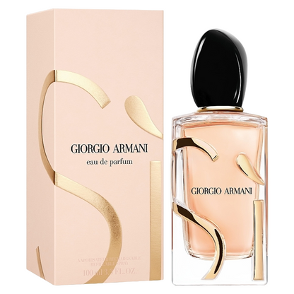 Giorgio Armani Si 100ml Eau De Parfum Refillable Spray (New Packaging Box)