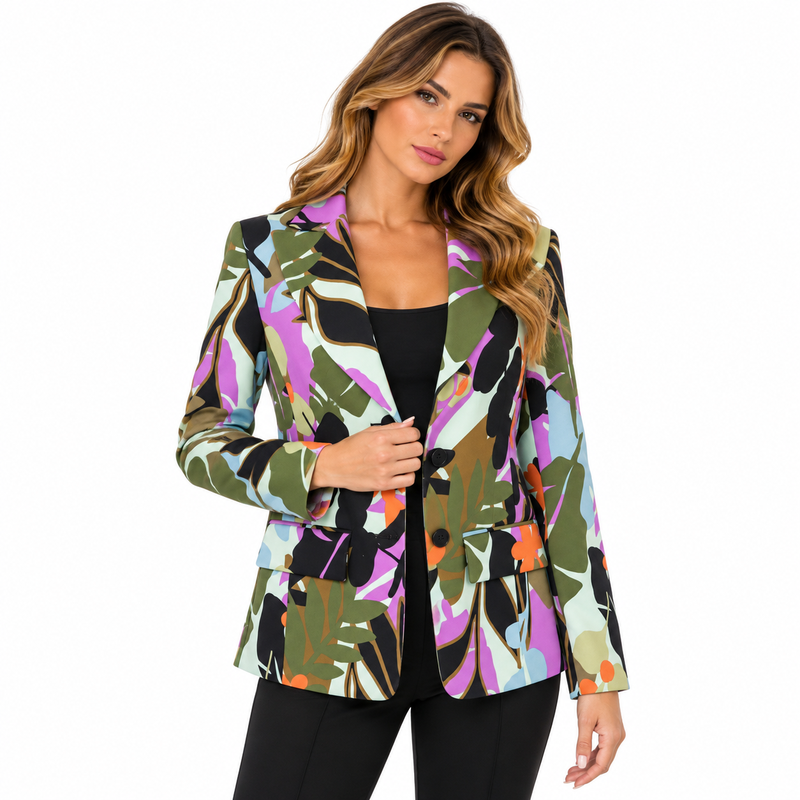 Marc Cain Women's Blazer Multi-Coloured