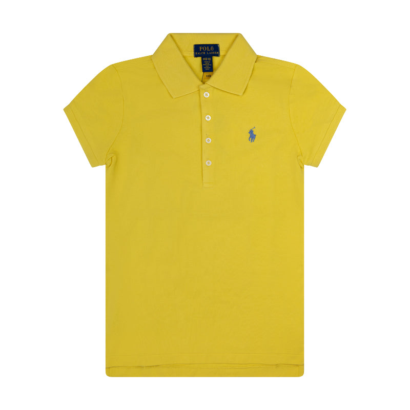 Ralph Lauren Girls Polo Shirt | Yellow & Stylish