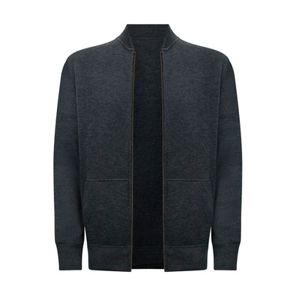 Ralph Lauren Men's Merino Wool Full Zip Jumper Grey 