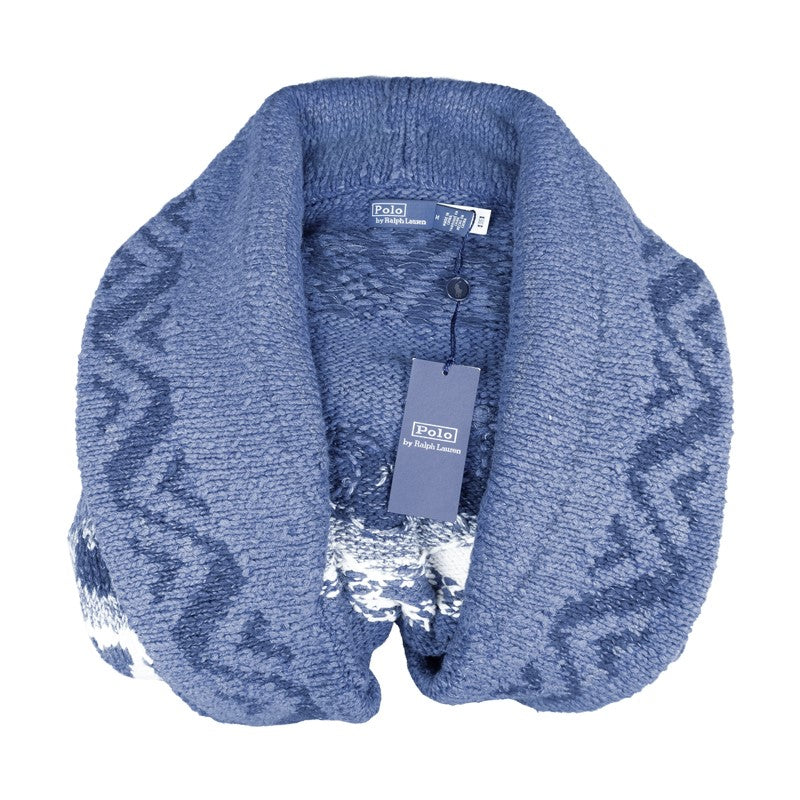 Ralph Lauren Wave Motif Shawl Cardigan