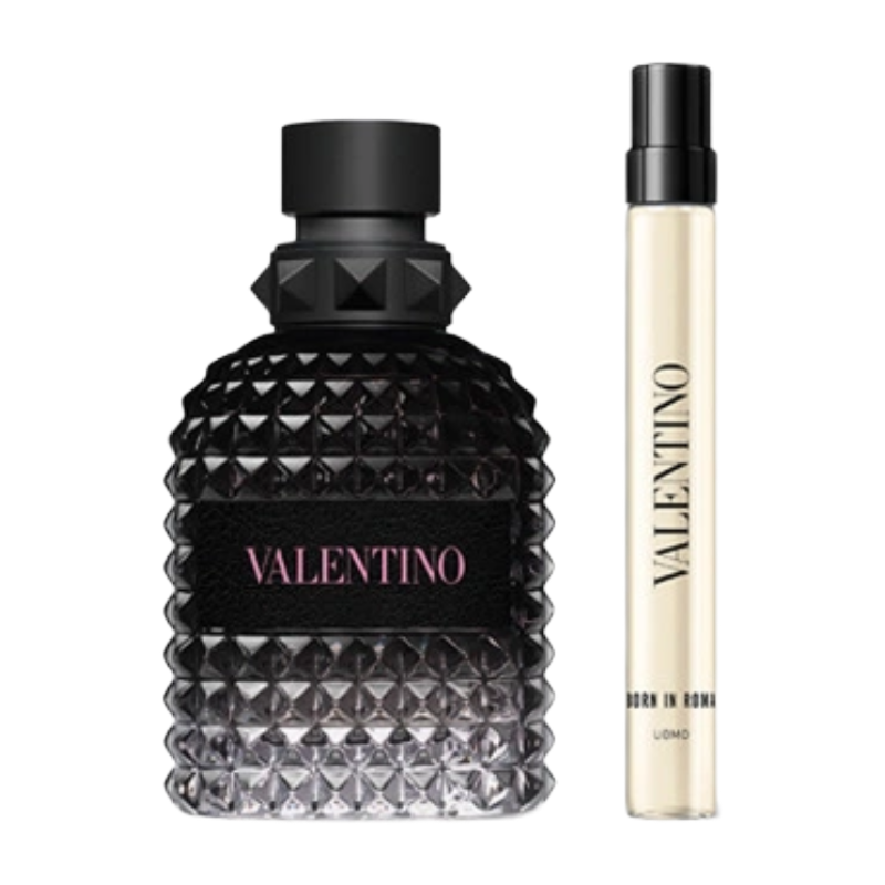 Valentino Uomo Born In Roma EDT 100ml & Mini Spray Gift (Blemished Box)