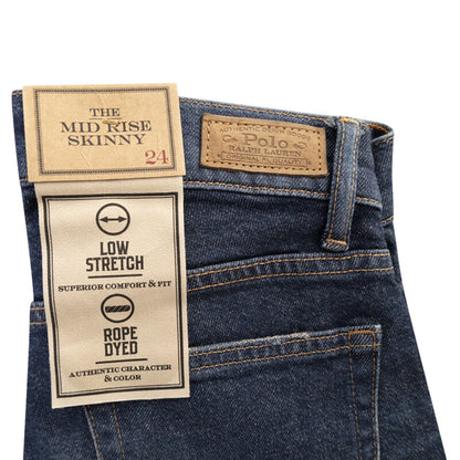 Ralph Lauren Skinny Jeans Women's Polo Mid Rise 24