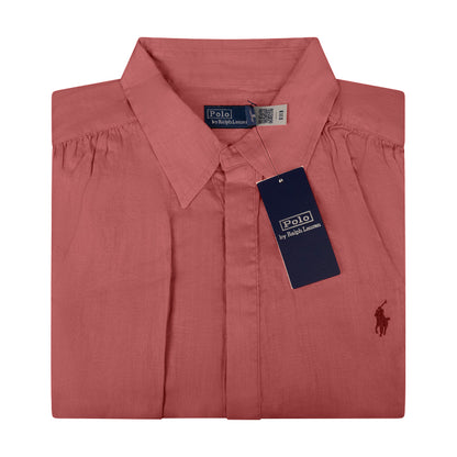 Ralph Lauren Women's Polo Blouse Pink