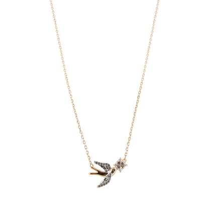 Swarovski Rose Gold Flying Swallow Necklace 5541898