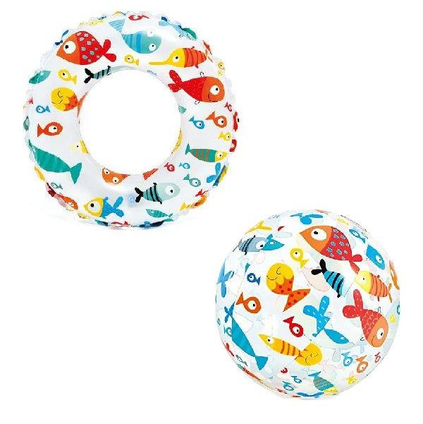 Intex Swim Ring & Beach Ball | Inflatable Pool Toy 