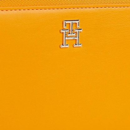 Tommy Hilfiger Iconic Leather Large ZA Purse Orange Women's