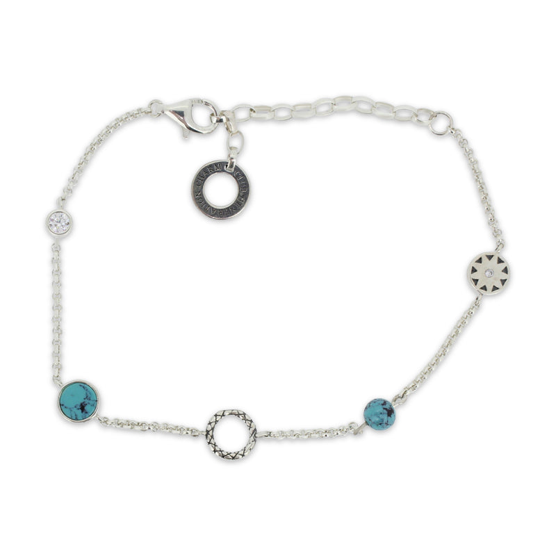 Thomas Sabo Turquoise Stone Charm Bracelet