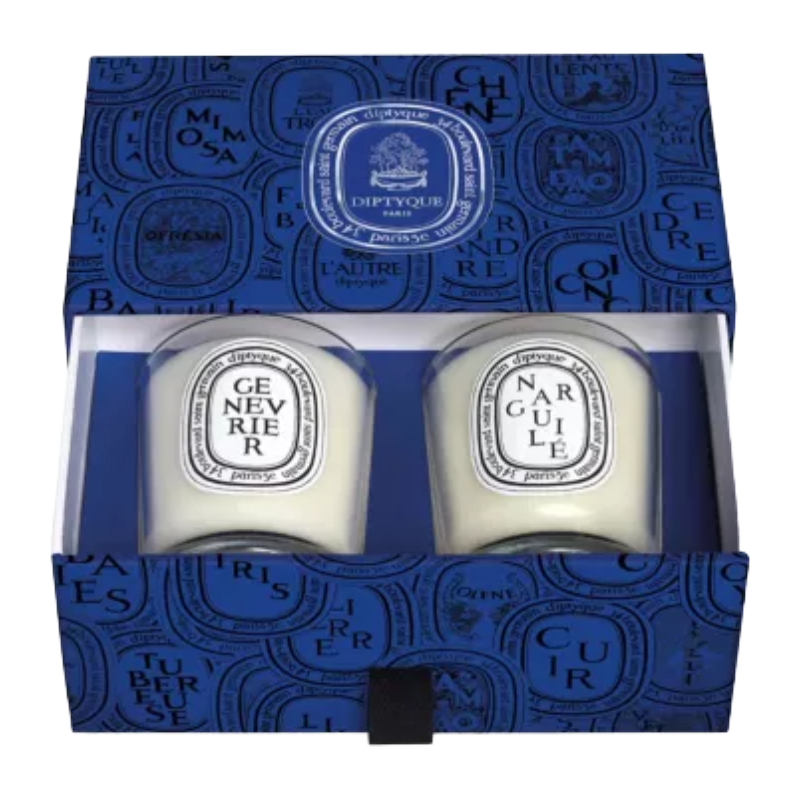 Diptyque Set Of Two Scented Candles Genevrier & Juniper 2x70g
