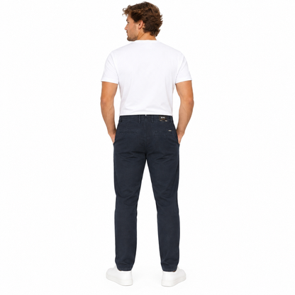 Hugo Boss Navy Tapered Fit Trousers