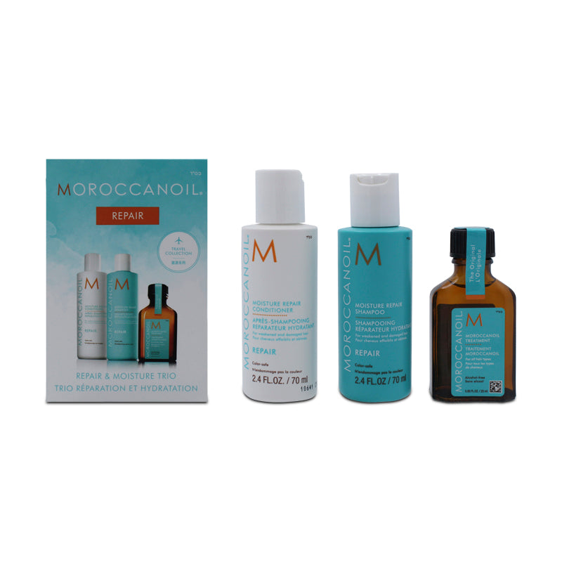 Moroccanoil Repair & Moisture Trio Hair Set (Blemished Box)