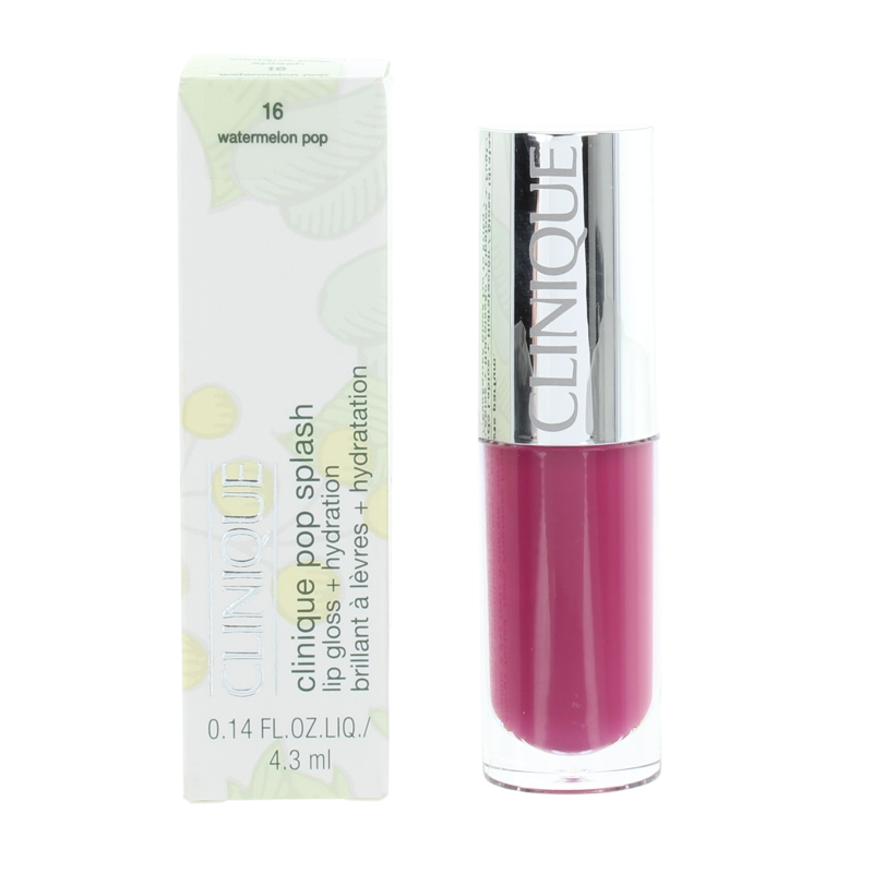 Clinique Pop Splash Lip Gloss + Hydration 16 Watermelon Pop