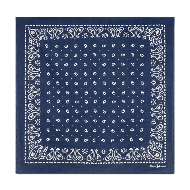 Ralph Lauren Icons Bandanna Scarf Navy