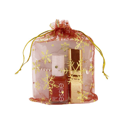 Essie Nail Polish & L'Oreal Lipstick & Bracelets Gift Set for Her