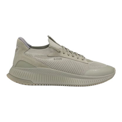 Hugo Boss TTNM EVO Knitted Uppers Men's Trainers Khaki Green