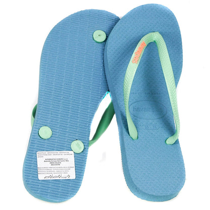 Havaianas Slim Logo Pop Up Blue Splash Flip Flop - Parent Variant